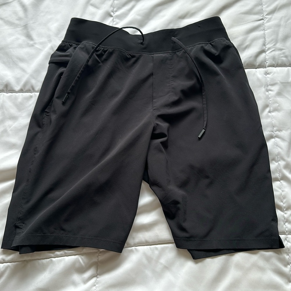 Lululemon black gym shorts